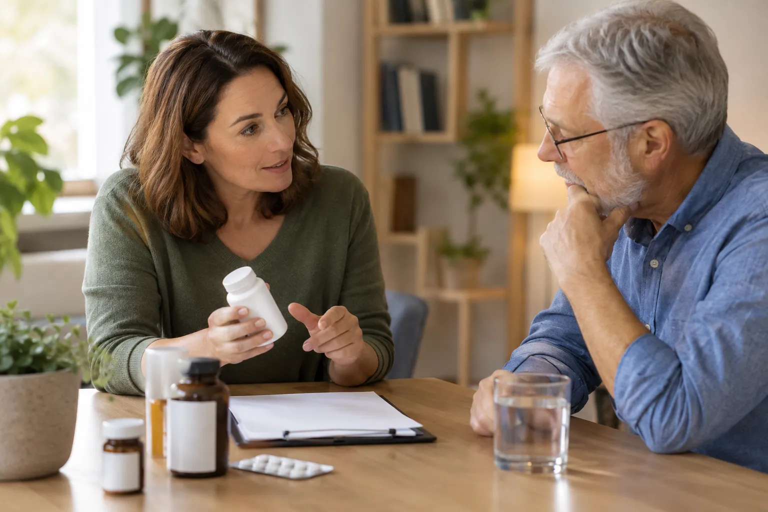 A calm consultation about magnesium, medicines and a supplement label