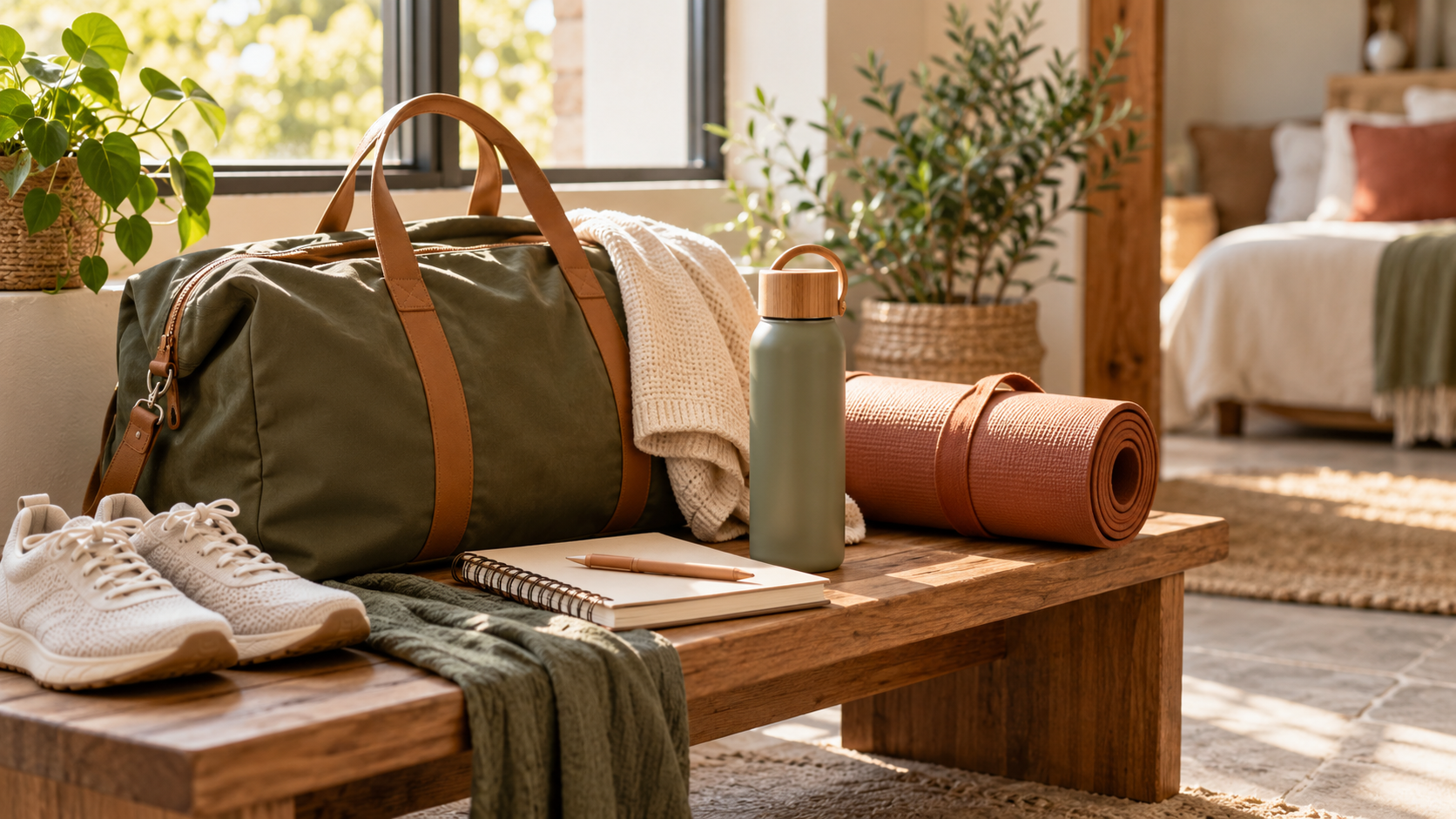A flexible wellness routine prepared for a changing schedule