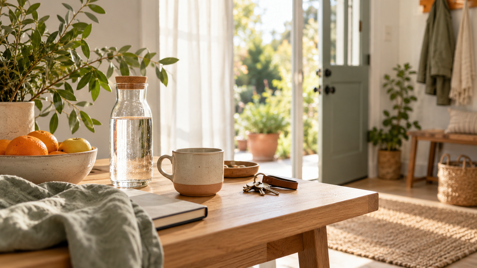 A simple calm morning setup for a busy day