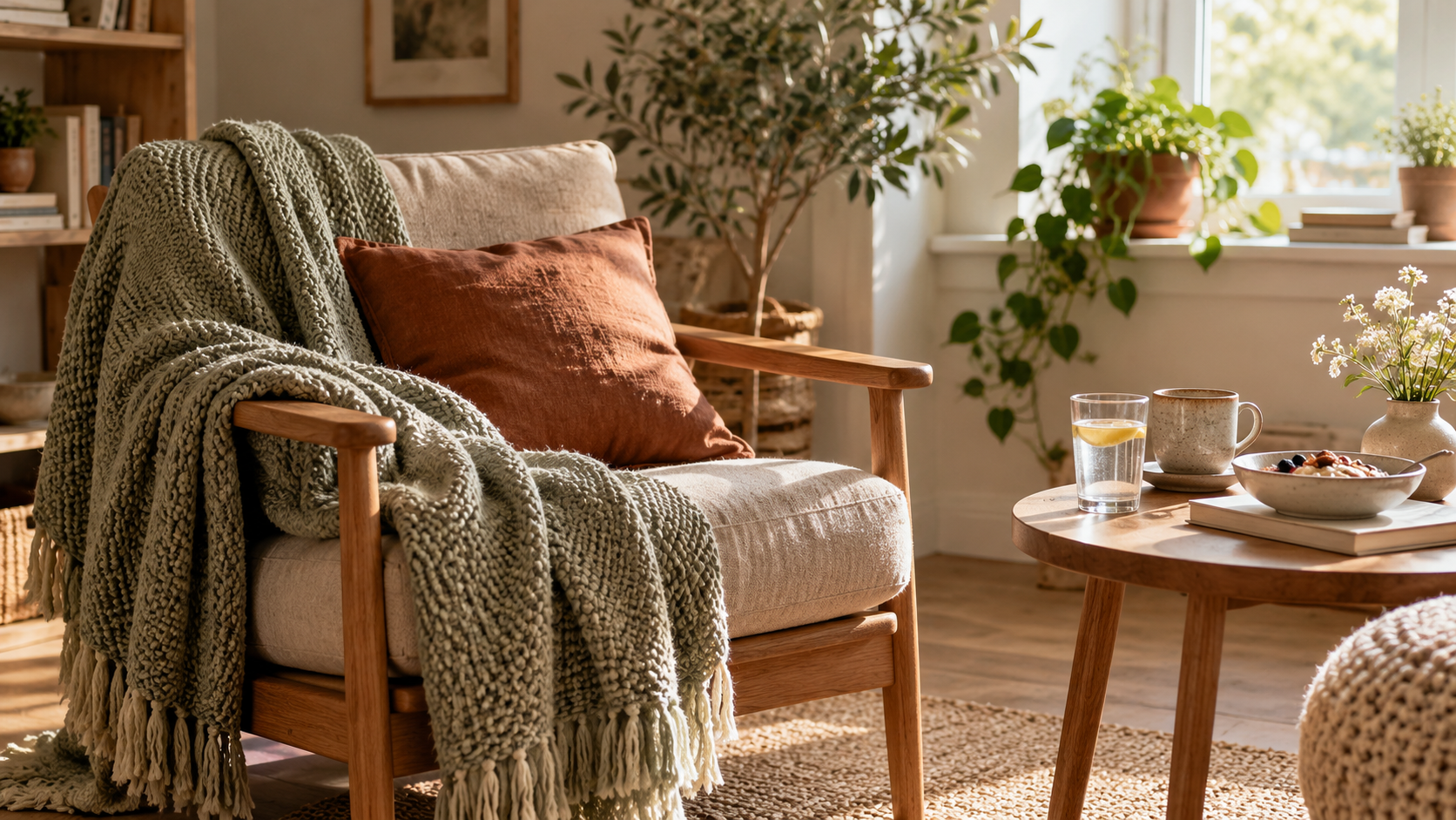 A gentle low-energy routine with simple everyday supports